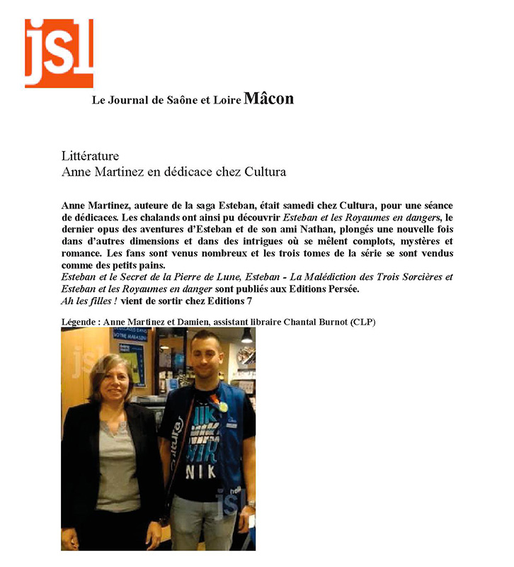 Journal de Saone et Loire article